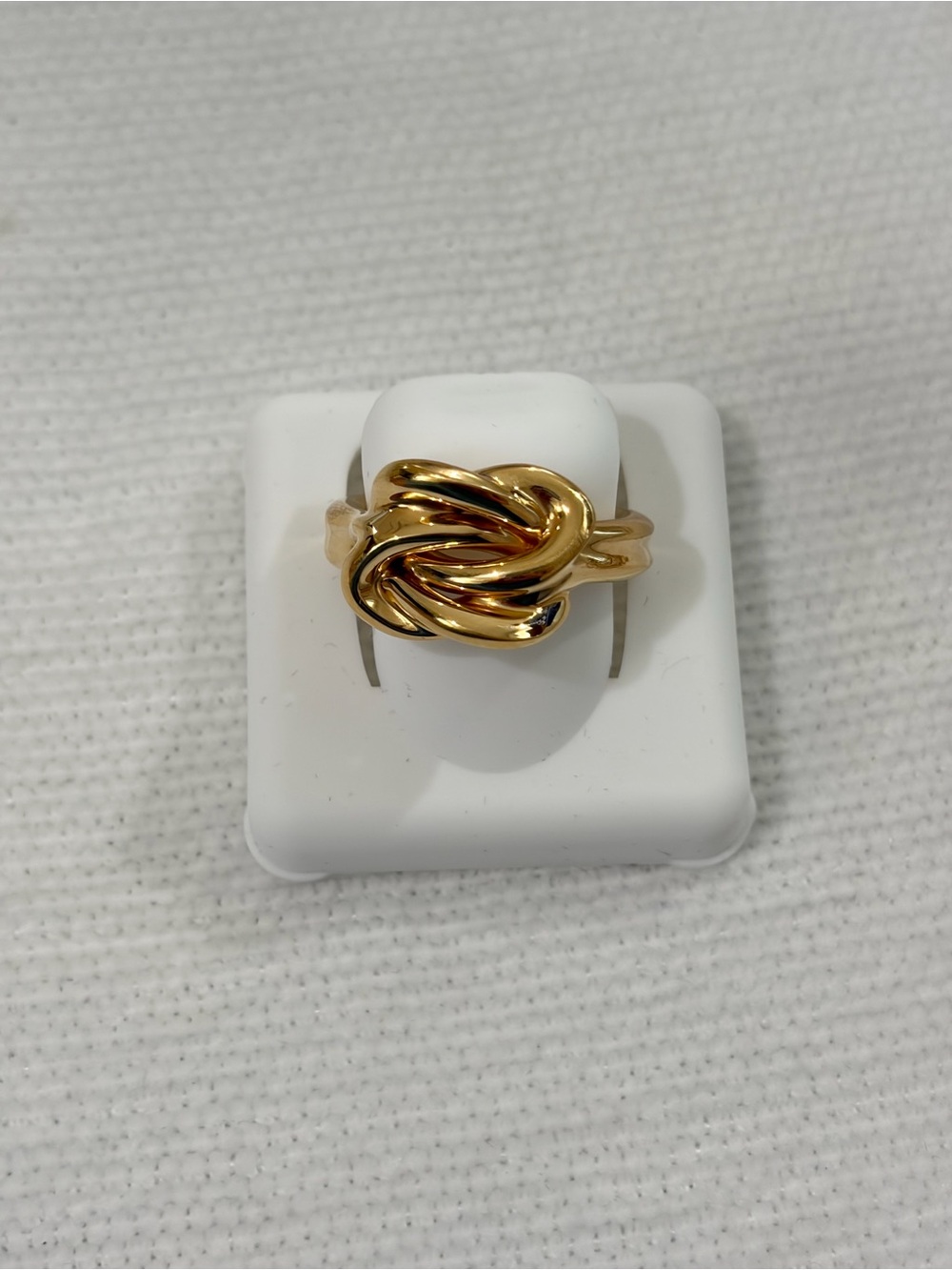 NEW SZ 9 14KT Gold Milor Made in Italy Knot Ring